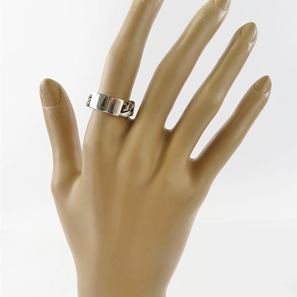 Gucci Silver Chain Link Ring - image 2